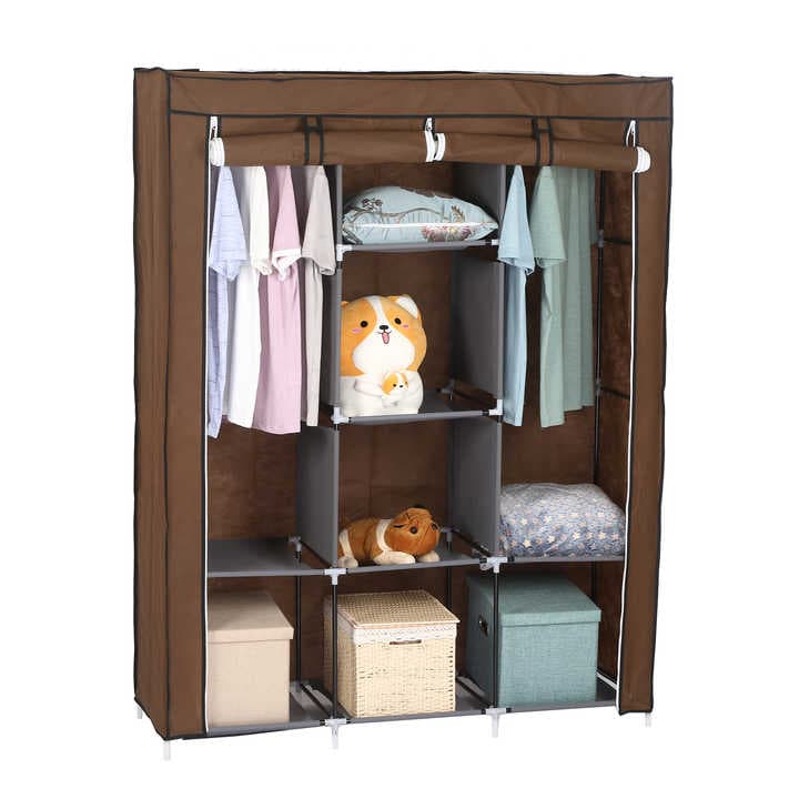 3 COLUMN METALLIC WARDROBE